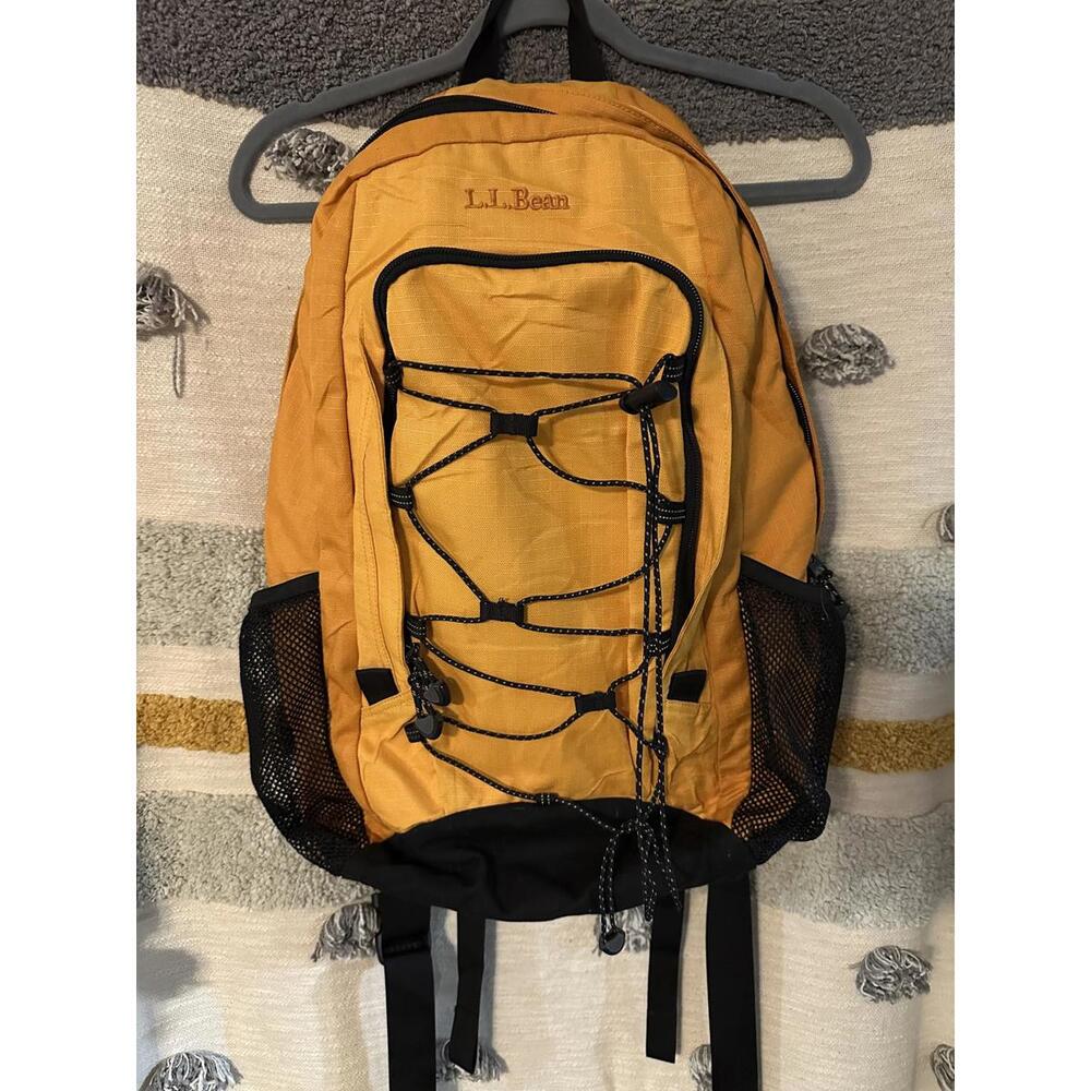 LL Bean Yellow Backpack - Picture 4 of 10
